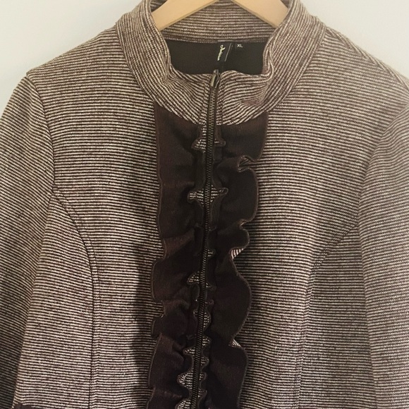 Ambition Wool Blend Ruffled Jacket - Picture 2 of 6